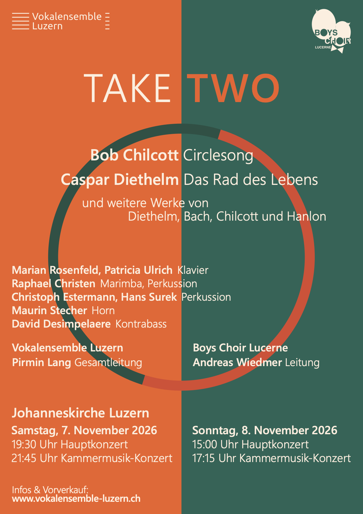 TAKE TWO Konzertflyer – PDF herunterladen